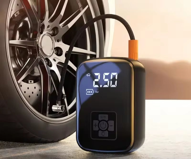 Wireless Car Air Compressor - Electric Tire Inflator for Motorcycles, Bicycles, Boats & More!